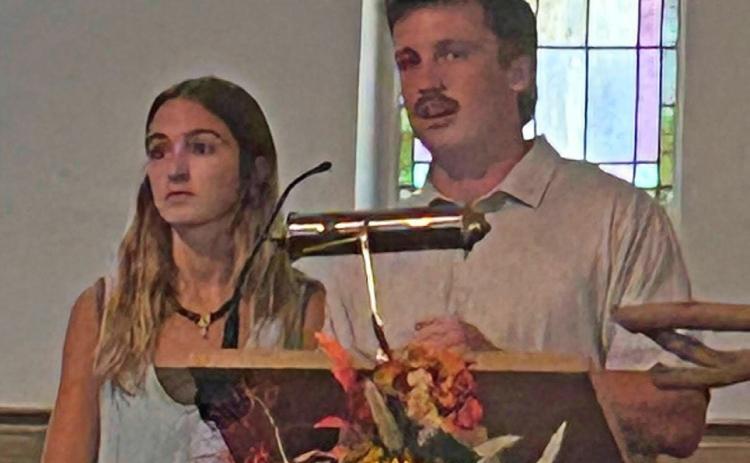 COLLEGE MISSIONARIES Munday graduate Carlie (Willison) Richburg and husband Sam reported on their work at OU. | Troy Parton
