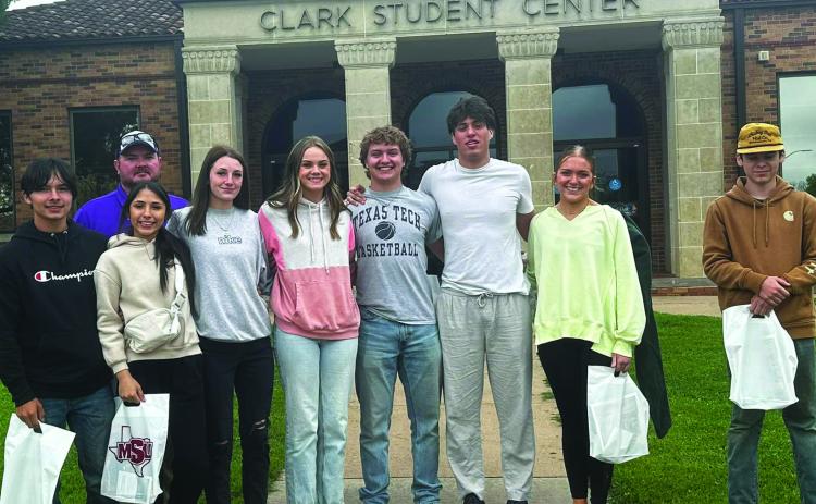 REAL WORLD LESSONS Benjamin's high school financial literacy class has been learning about the cost of college, financial aide, and scholarships. Last week they were able to tour MSU in Wichita Falls and hear about the cost to go there, the programs they offer, as well as scholarship opportunities they provide. | COURTESY PHOTO