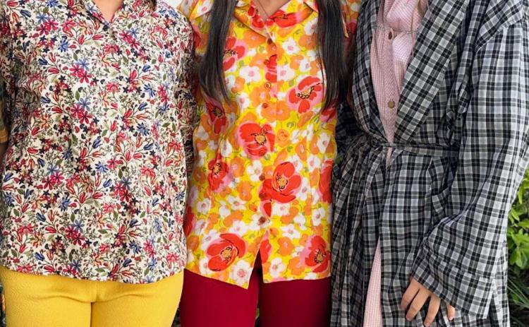 2025 TILF SCHOLARSHIP WINNERS In their One Act Play costumes (from left) are Eryn Cottingham, Electra Estrada and Kamryn Jones, 2024 seniors at Benjamin High School, were awarded the TILF scholarship, given as an incredible recognition to students who qualify for State UIL Academics or One Act Play. | COURTESY PHOTO
