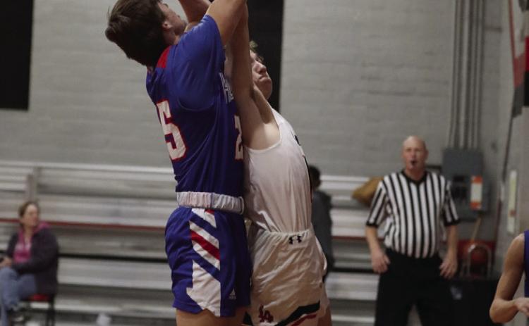 Nicholas Trevino takes the two point bucket Sheri Baty/The Knox County News-Courier