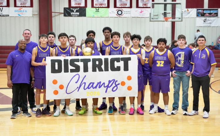 DISTRICT CHAMPS Congratulations go to the Munday Moguls varsity boys basketball for winning the district championship. | COURTESY PHOTO
