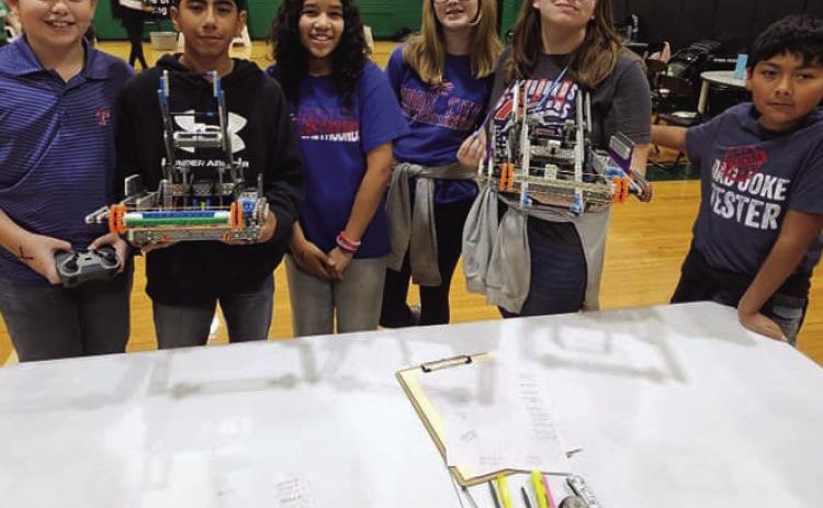 ROBOTS ON THE LOOSE On Saturday, Nov. 23 Knox City-O’Brien middle school robotic students traveled to Iowa Park for their first contest of the year. The team finished in 4th place. | COURTESY PHOTOS