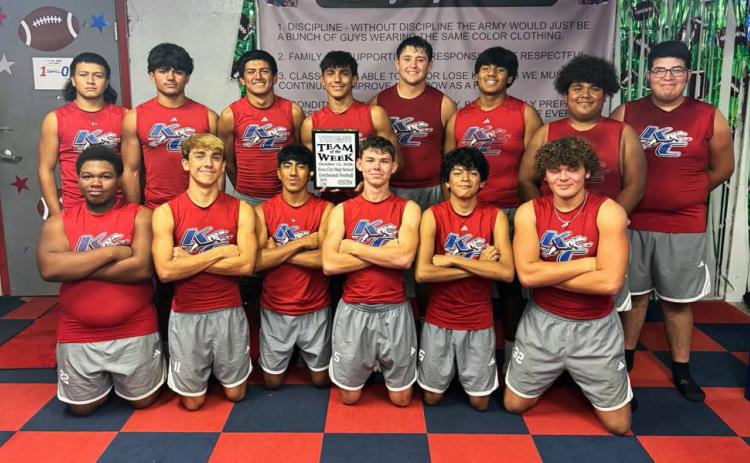 TEAM OF THE WEEK The Knox City Greyhounds, despite having a bye last week, were named the Texoma Team of the Week for Oct. 15, 2026. They were ranked #6 in this week’s Dave Campbell’s Texas Football chart. COURTESY PHOTO