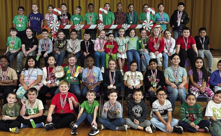 MUNDAY ELEMENTARY HOSTED THE DISTRICT 16A UIL MEET MES hosted the District 16A UIL Academic Meet competition on Dec. 11, 2024. Seven schools competed. Knox City won the meet with 623 points. Munday was the meet runner up with 447 points. Placing third was Banjamin with 320 points followed by Harrold, Crowell, Chillicothe and Northside. | COURTESY PHOTO