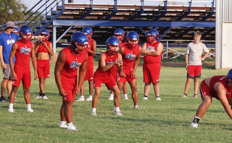 TWO-A-DAYS are well under way for the Greyhounds.